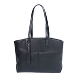 Black Classic Zip Tote Bag