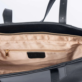 Black Classic Zip Tote Bag